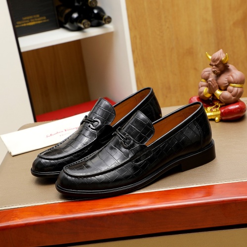 Cheap Salvatore Ferragamo Leather Shoes For Men #1220606 Replica Wholesale [$88.00 USD] [ITEM#1220606] on Replica Salvatore Ferragamo Leather Shoes