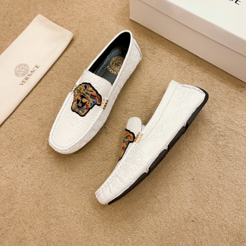 Cheap Versace Leather Shoes For Men #1220612 Replica Wholesale [$68.00 USD] [ITEM#1220612] on Replica Versace Leather Shoes