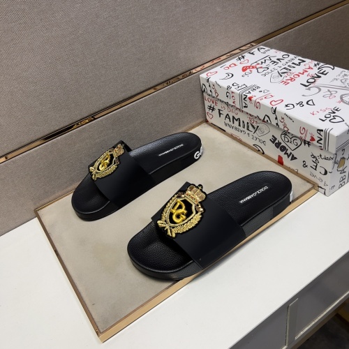 Cheap Dolce &amp; Gabbana D&amp;G Slippers For Men #1220677 Replica Wholesale [$48.00 USD] [ITEM#1220677] on Replica Dolce &amp; Gabbana D&amp;G Slippers