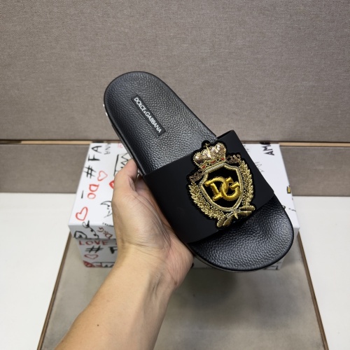 Cheap Dolce &amp; Gabbana D&amp;G Slippers For Men #1220677 Replica Wholesale [$48.00 USD] [ITEM#1220677] on Replica Dolce &amp; Gabbana D&amp;G Slippers