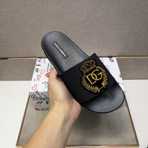 Cheap Dolce &amp; Gabbana D&amp;G Slippers For Men #1220679 Replica Wholesale [$48.00 USD] [ITEM#1220679] on Replica Dolce &amp; Gabbana D&amp;G Slippers