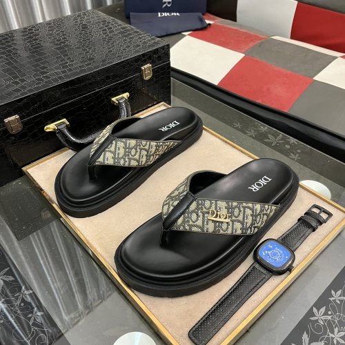 Cheap Christian Dior Slippers For Men #1220797 Replica Wholesale [$52.00 USD] [ITEM#1220797] on Replica Christian Dior Slippers