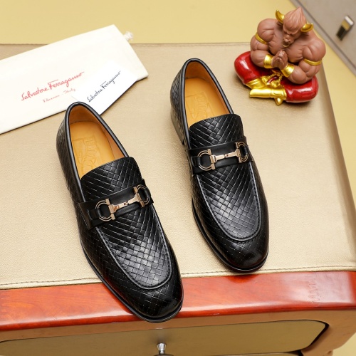 Cheap Salvatore Ferragamo Leather Shoes For Men #1220804 Replica Wholesale [$85.00 USD] [ITEM#1220804] on Replica Salvatore Ferragamo Leather Shoes