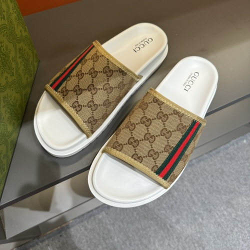 Cheap Gucci Slippers For Men #1220809 Replica Wholesale [$52.00 USD] [ITEM#1220809] on Replica Gucci Slippers