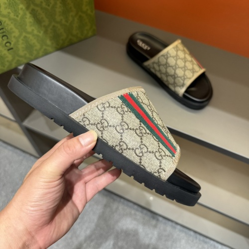 Cheap Gucci Slippers For Men #1220810 Replica Wholesale [$52.00 USD] [ITEM#1220810] on Replica Gucci Slippers