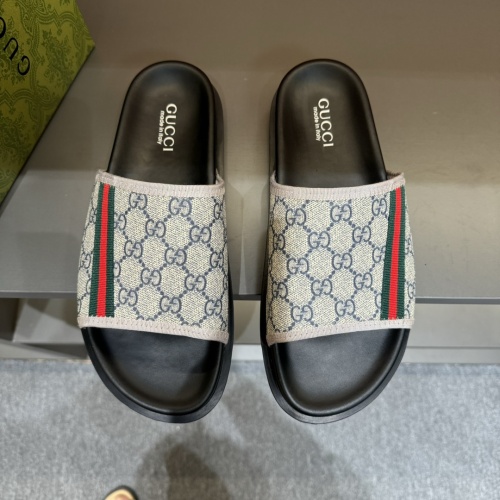 Cheap Gucci Slippers For Men #1220811 Replica Wholesale [$52.00 USD] [ITEM#1220811] on Replica Gucci Slippers