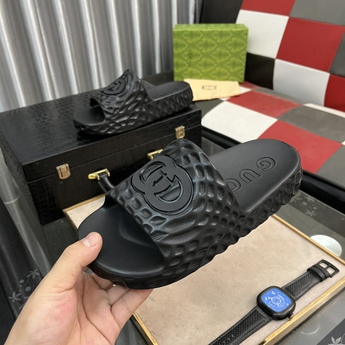 Cheap Gucci Slippers For Men #1220828 Replica Wholesale [$56.00 USD] [ITEM#1220828] on Replica Gucci Slippers