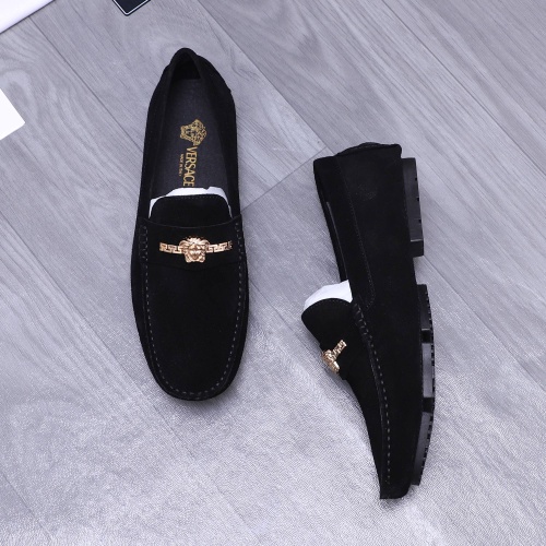 Cheap Versace Leather Shoes For Men #1220832 Replica Wholesale [$68.00 USD] [ITEM#1220832] on Replica Versace Leather Shoes