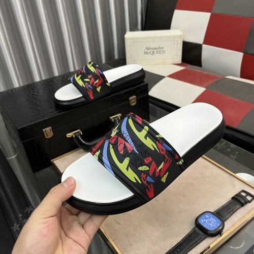 Cheap Alexander McQueen Slippers For Men #1220878 Replica Wholesale [$48.00 USD] [ITEM#1220878] on Replica Alexander McQueen Slippers