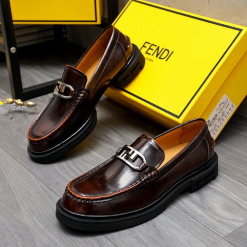 Cheap Fendi Leather Shoes For Men #1220970 Replica Wholesale [$96.00 USD] [ITEM#1220970] on Replica Fendi Leather Shoes