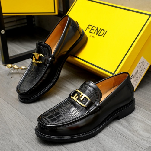 Cheap Fendi Leather Shoes For Men #1220976 Replica Wholesale [$82.00 USD] [ITEM#1220976] on Replica Fendi Leather Shoes