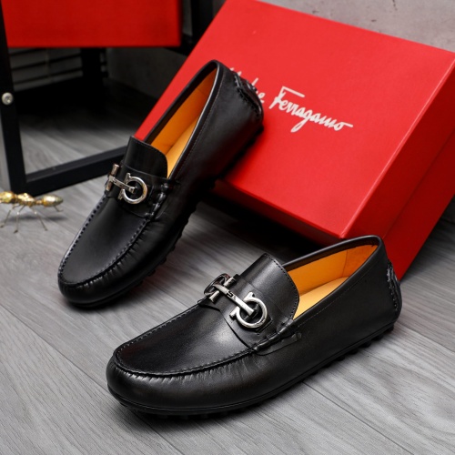 Cheap Salvatore Ferragamo Leather Shoes For Men #1220982 Replica Wholesale [$76.00 USD] [ITEM#1220982] on Replica Salvatore Ferragamo Leather Shoes