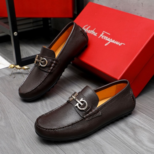 Cheap Salvatore Ferragamo Leather Shoes For Men #1220983 Replica Wholesale [$76.00 USD] [ITEM#1220983] on Replica Salvatore Ferragamo Leather Shoes