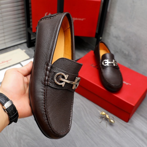 Cheap Salvatore Ferragamo Leather Shoes For Men #1220983 Replica Wholesale [$76.00 USD] [ITEM#1220983] on Replica Salvatore Ferragamo Leather Shoes