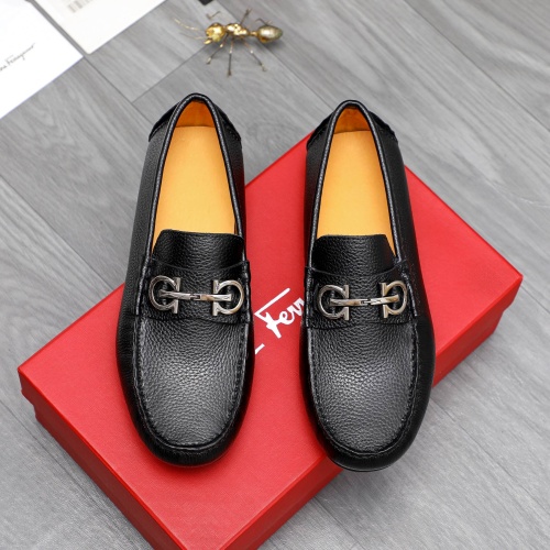 Cheap Salvatore Ferragamo Leather Shoes For Men #1220984 Replica Wholesale [$76.00 USD] [ITEM#1220984] on Replica Salvatore Ferragamo Leather Shoes