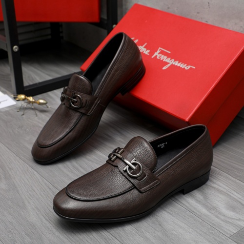 Cheap Salvatore Ferragamo Leather Shoes For Men #1220994 Replica Wholesale [$80.00 USD] [ITEM#1220994] on Replica Salvatore Ferragamo Leather Shoes