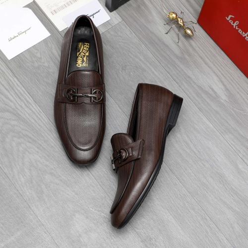 Cheap Salvatore Ferragamo Leather Shoes For Men #1220994 Replica Wholesale [$80.00 USD] [ITEM#1220994] on Replica Salvatore Ferragamo Leather Shoes