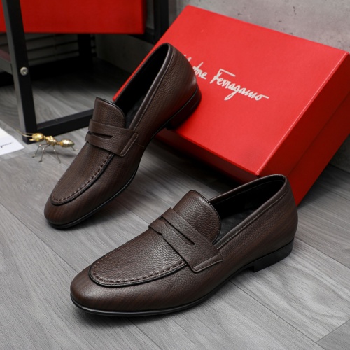 Cheap Salvatore Ferragamo Leather Shoes For Men #1220999 Replica Wholesale [$80.00 USD] [ITEM#1220999] on Replica Salvatore Ferragamo Leather Shoes