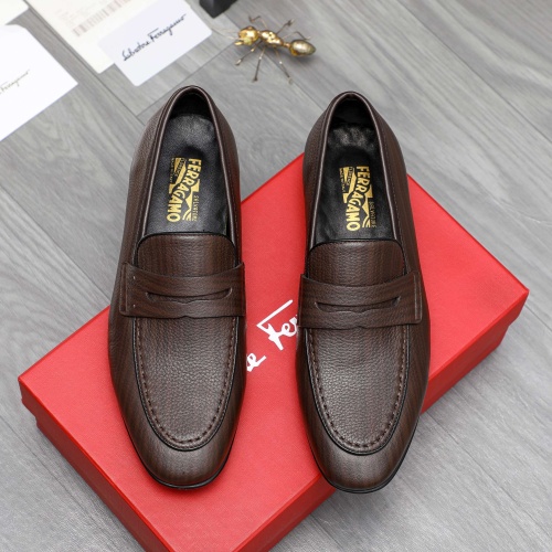 Cheap Salvatore Ferragamo Leather Shoes For Men #1220999 Replica Wholesale [$80.00 USD] [ITEM#1220999] on Replica Salvatore Ferragamo Leather Shoes