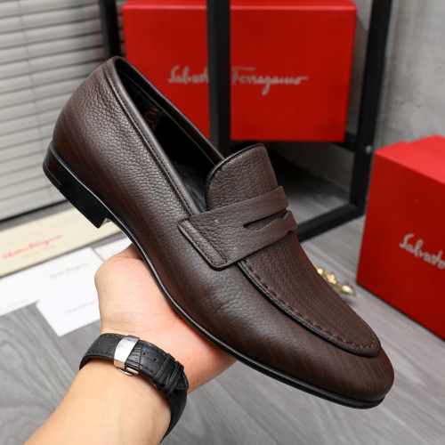 Cheap Salvatore Ferragamo Leather Shoes For Men #1220999 Replica Wholesale [$80.00 USD] [ITEM#1220999] on Replica Salvatore Ferragamo Leather Shoes