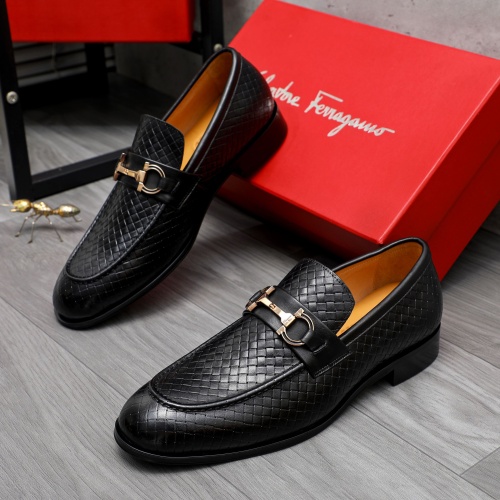 Cheap Salvatore Ferragamo Leather Shoes For Men #1221004 Replica Wholesale [$82.00 USD] [ITEM#1221004] on Replica Salvatore Ferragamo Leather Shoes