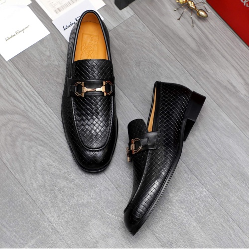 Cheap Salvatore Ferragamo Leather Shoes For Men #1221004 Replica Wholesale [$82.00 USD] [ITEM#1221004] on Replica Salvatore Ferragamo Leather Shoes