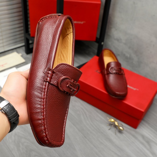 Cheap Salvatore Ferragamo Leather Shoes For Men #1221160 Replica Wholesale [$82.00 USD] [ITEM#1221160] on Replica Salvatore Ferragamo Leather Shoes