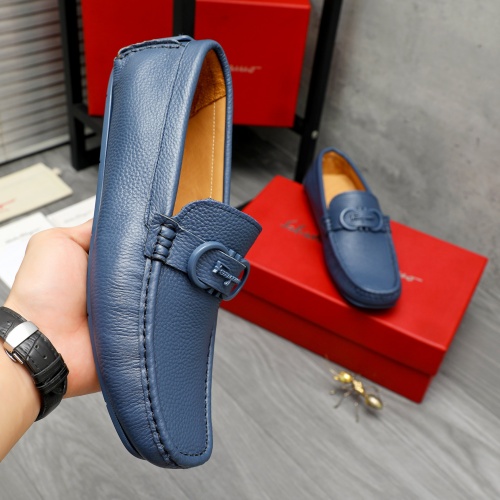 Cheap Salvatore Ferragamo Leather Shoes For Men #1221162 Replica Wholesale [$82.00 USD] [ITEM#1221162] on Replica Salvatore Ferragamo Leather Shoes