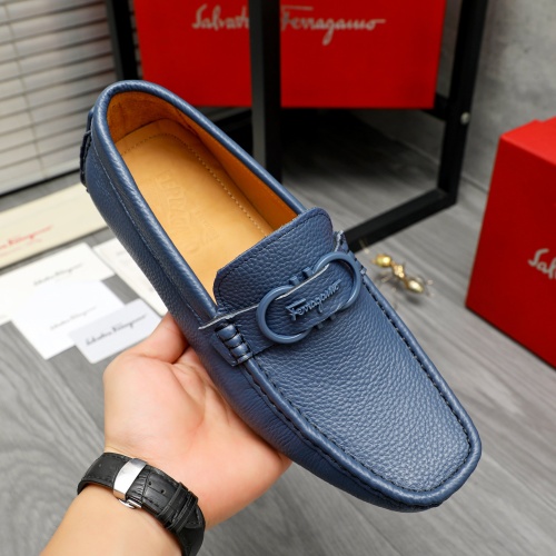 Cheap Salvatore Ferragamo Leather Shoes For Men #1221162 Replica Wholesale [$82.00 USD] [ITEM#1221162] on Replica Salvatore Ferragamo Leather Shoes