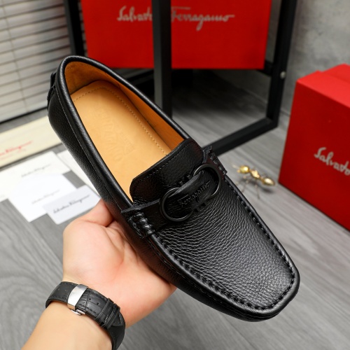 Cheap Salvatore Ferragamo Leather Shoes For Men #1221163 Replica Wholesale [$82.00 USD] [ITEM#1221163] on Replica Salvatore Ferragamo Leather Shoes