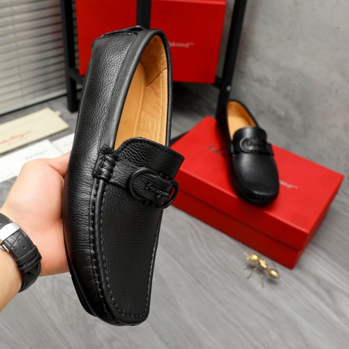 Cheap Salvatore Ferragamo Leather Shoes For Men #1221163 Replica Wholesale [$82.00 USD] [ITEM#1221163] on Replica Salvatore Ferragamo Leather Shoes