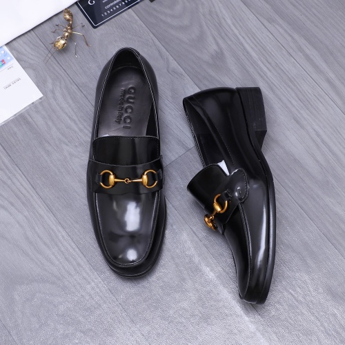 Cheap Salvatore Ferragamo Leather Shoes For Men #1221167 Replica Wholesale [$82.00 USD] [ITEM#1221167] on Replica Salvatore Ferragamo Leather Shoes