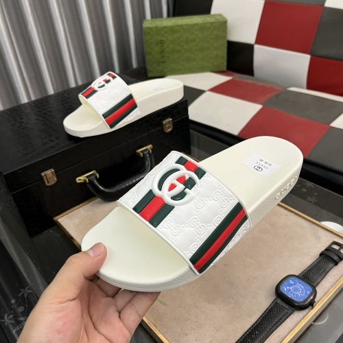 Cheap Gucci Slippers For Men #1221188 Replica Wholesale [$40.00 USD] [ITEM#1221188] on Replica Gucci Slippers