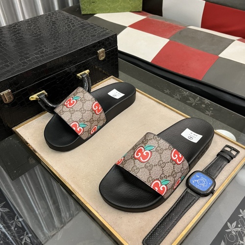 Cheap Gucci Slippers For Men #1221189 Replica Wholesale [$40.00 USD] [ITEM#1221189] on Replica Gucci Slippers