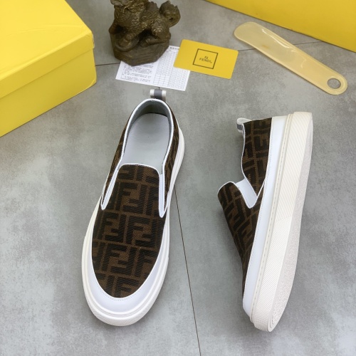 Cheap Fendi Casual Shoes For Men #1221236 Replica Wholesale [$72.00 USD] [ITEM#1221236] on Replica Fendi Casual Shoes