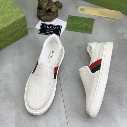 Cheap Gucci Casual Shoes For Men #1221238 Replica Wholesale [$72.00 USD] [ITEM#1221238] on Replica Gucci Casual Shoes