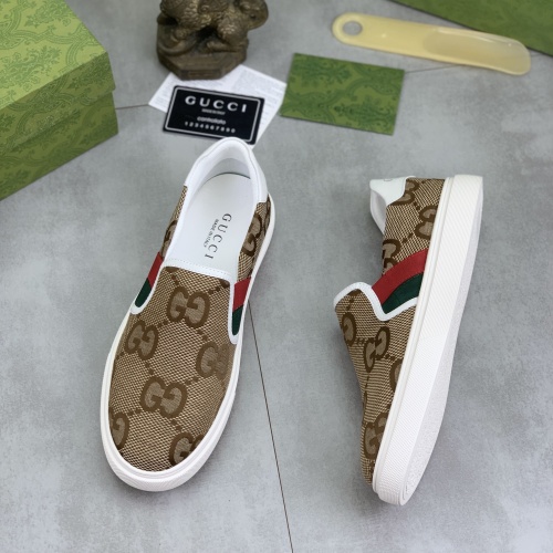 Cheap Gucci Casual Shoes For Men #1221239 Replica Wholesale [$72.00 USD] [ITEM#1221239] on Replica Gucci Casual Shoes