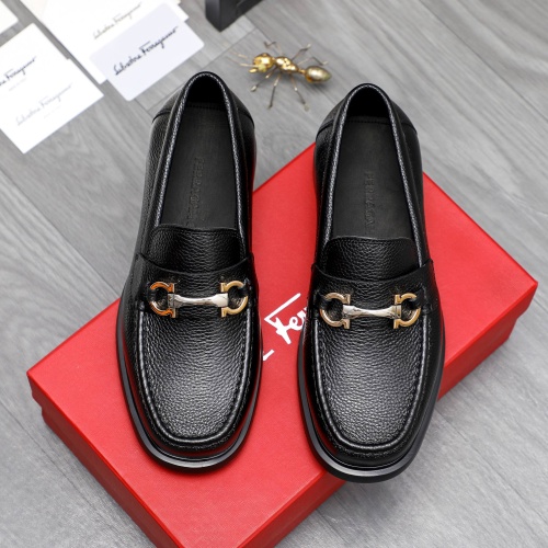 Cheap Salvatore Ferragamo Leather Shoes For Men #1221269 Replica Wholesale [$92.00 USD] [ITEM#1221269] on Replica Salvatore Ferragamo Leather Shoes