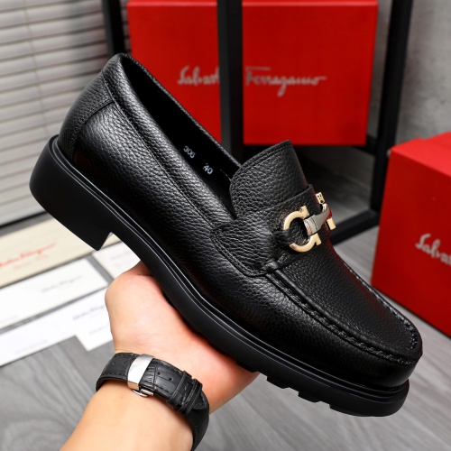 Cheap Salvatore Ferragamo Leather Shoes For Men #1221269 Replica Wholesale [$92.00 USD] [ITEM#1221269] on Replica Salvatore Ferragamo Leather Shoes