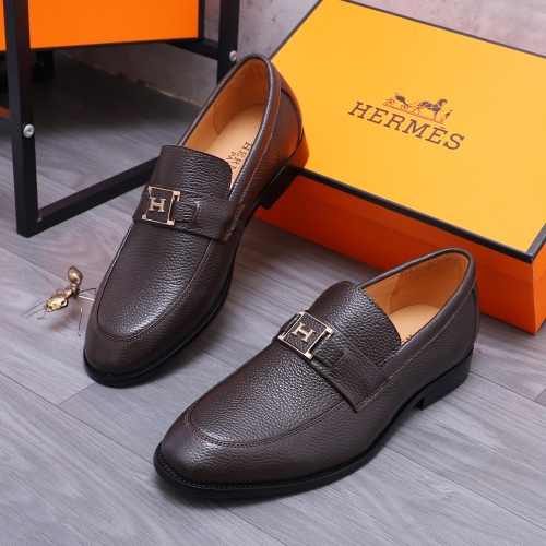 Cheap Hermes Leather Shoes For Men #1221278 Replica Wholesale [$80.00 USD] [ITEM#1221278] on Replica Hermes Leather Shoes