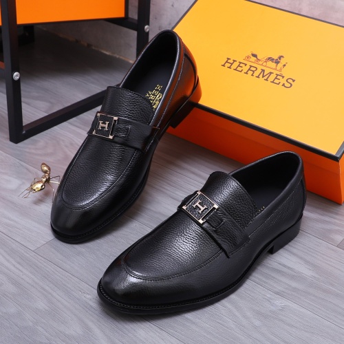 Cheap Hermes Leather Shoes For Men #1221281 Replica Wholesale [$80.00 USD] [ITEM#1221281] on Replica Hermes Leather Shoes