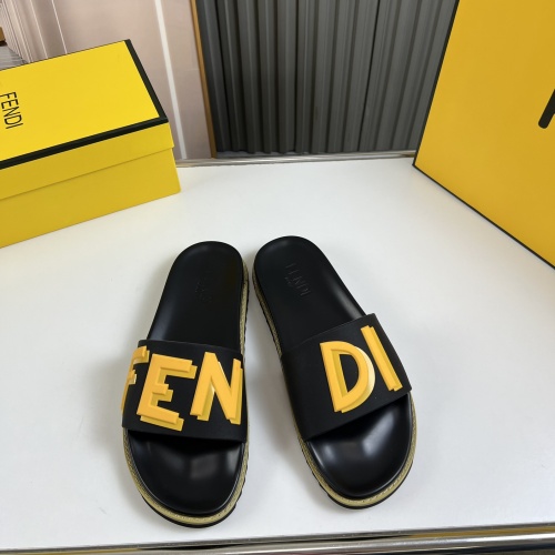 Cheap Fendi Slippers For Men #1221353 Replica Wholesale [$45.00 USD] [ITEM#1221353] on Replica Fendi Slippers