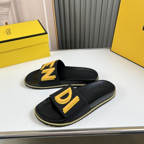 Cheap Fendi Slippers For Men #1221353 Replica Wholesale [$45.00 USD] [ITEM#1221353] on Replica Fendi Slippers