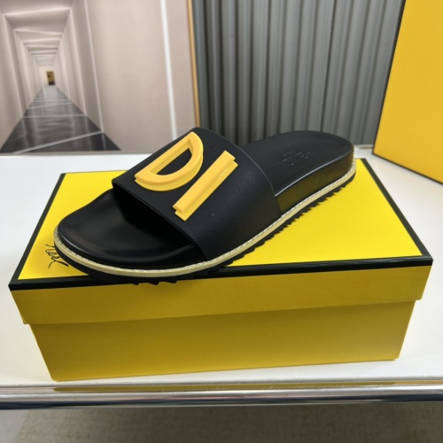 Cheap Fendi Slippers For Men #1221353 Replica Wholesale [$45.00 USD] [ITEM#1221353] on Replica Fendi Slippers