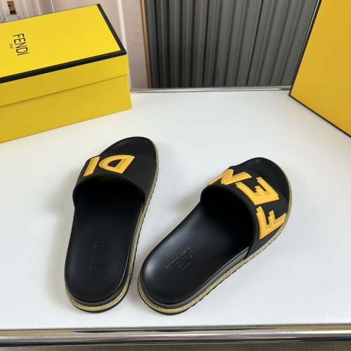 Cheap Fendi Slippers For Men #1221353 Replica Wholesale [$45.00 USD] [ITEM#1221353] on Replica Fendi Slippers