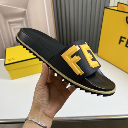 Cheap Fendi Slippers For Men #1221353 Replica Wholesale [$45.00 USD] [ITEM#1221353] on Replica Fendi Slippers