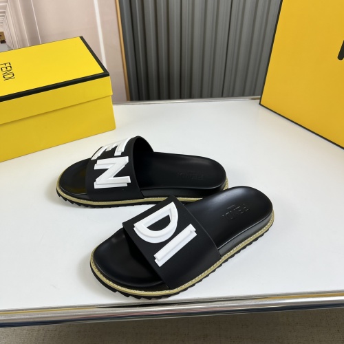 Cheap Fendi Slippers For Men #1221356 Replica Wholesale [$45.00 USD] [ITEM#1221356] on Replica Fendi Slippers