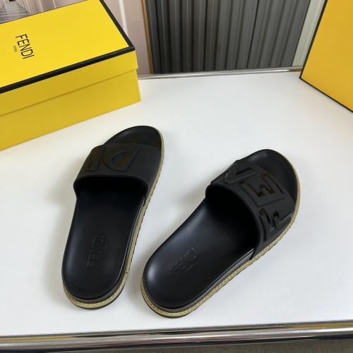 Cheap Fendi Slippers For Men #1221362 Replica Wholesale [$45.00 USD] [ITEM#1221362] on Replica Fendi Slippers