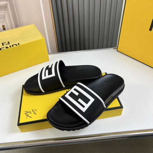 Cheap Fendi Slippers For Men #1221365 Replica Wholesale [$45.00 USD] [ITEM#1221365] on Replica Fendi Slippers