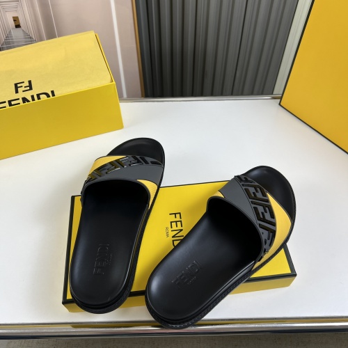 Cheap Fendi Slippers For Men #1221370 Replica Wholesale [$45.00 USD] [ITEM#1221370] on Replica Fendi Slippers